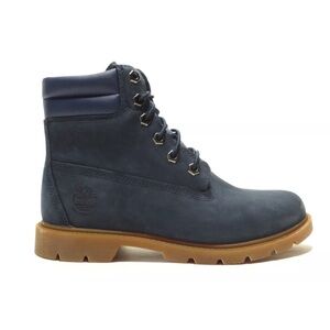 Timberland Women's Linden Woods 6 inch Waterproof Work Boots Navy Blue.